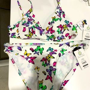 Two-piece butterfly pattern women’s bikini